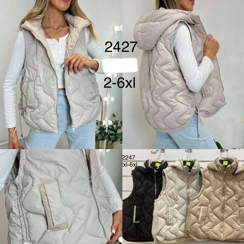 Kamizelki damskie Roz 2XL-6XL, Mix Kolor .Paczka 5 szt